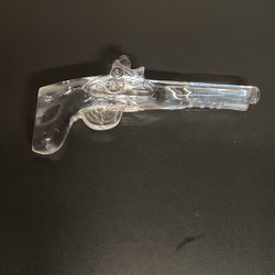 Glass Gun Paperweight 