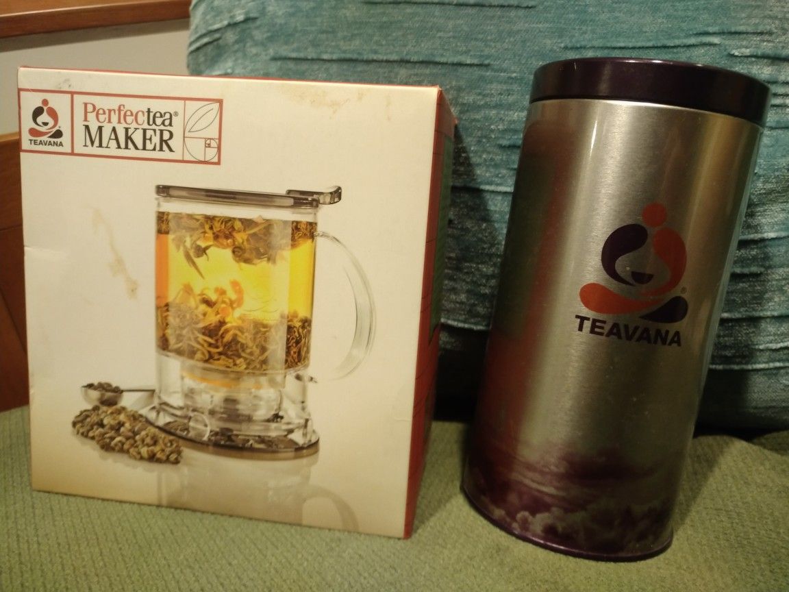 Teavana Perfectea Maker + Tea Storage Container