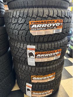 📲✅265/50/20 vendo set de llantas nuevas arroyo at