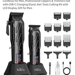 Professional Barber Clipper And Trimmer Set
