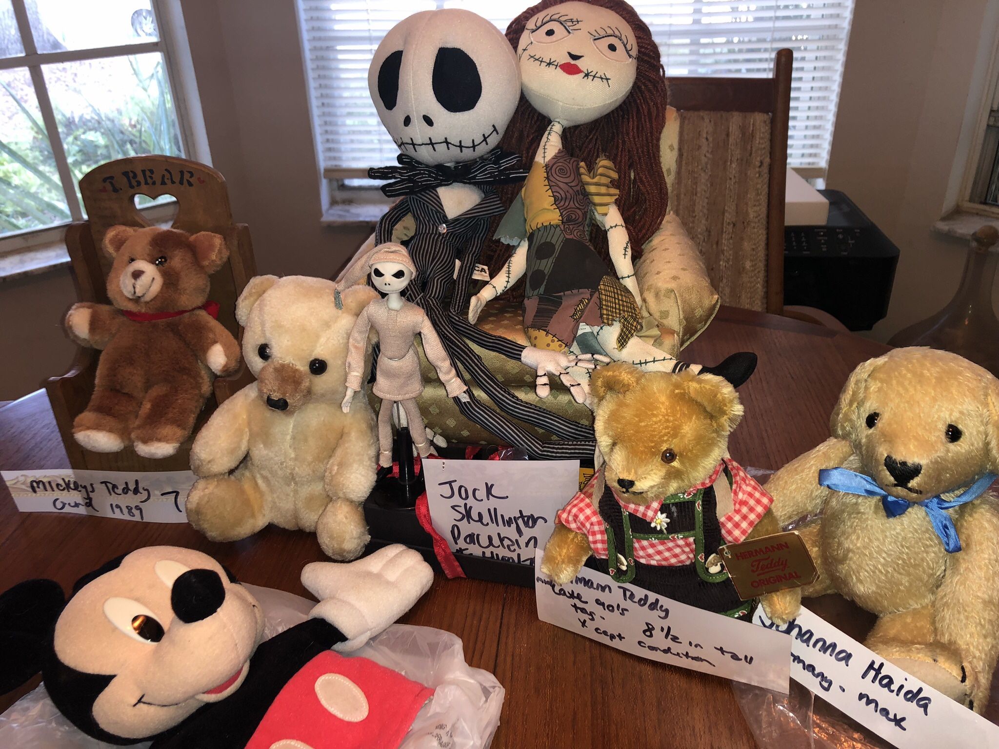 Vintage Collector Bears, And Nightmare Before Christmas