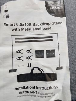 Emart 6.5x10ft Backdrop Stand.