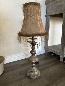 Vintage Brass Metal Table Lamp