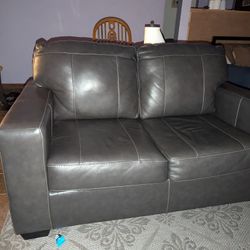 Ashley Leather Loveseat