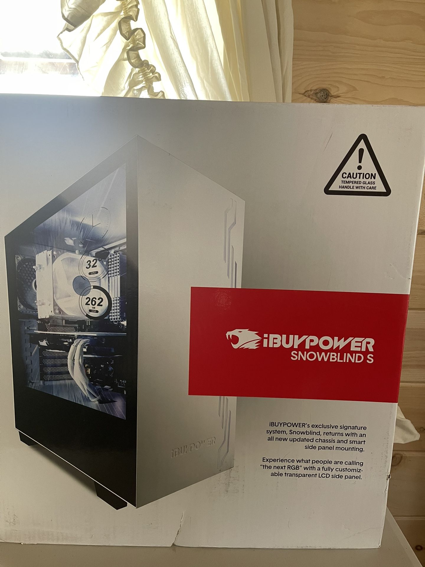 Ibuypower Snowblind S Computer Desktop Case With LCD Screen