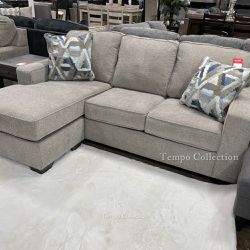 Sofa with Reversible Chaise, Slate Color, SKU#1055104SC