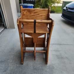 Kids 3 In 1 Desk, Horse Rocking Chair, Highchair