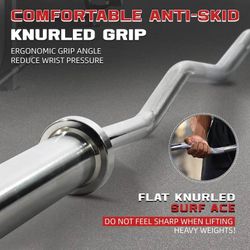 Olympic EZ Curl Bar - NEW (Chrome, 47 inch)