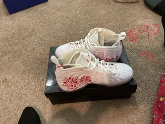 Nike Air Foamposite One White Rose Sneakers