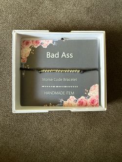 "Bad Ass" Morse Code Bracelet