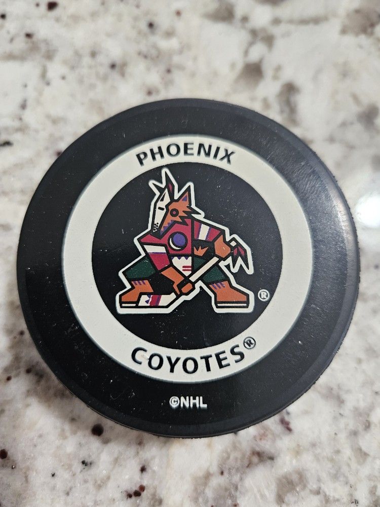 NHL official Phoenix Coyotes Hockey Puck