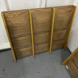 Mid Century , Wall Documents Rack.