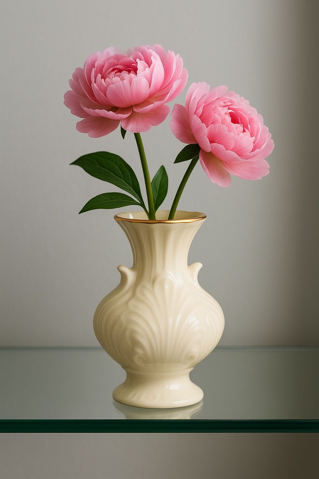 Lenox China 1990s Ivory Elfin Collection Bud Vase With 24k Gold Rim, 2x4.5” NEW