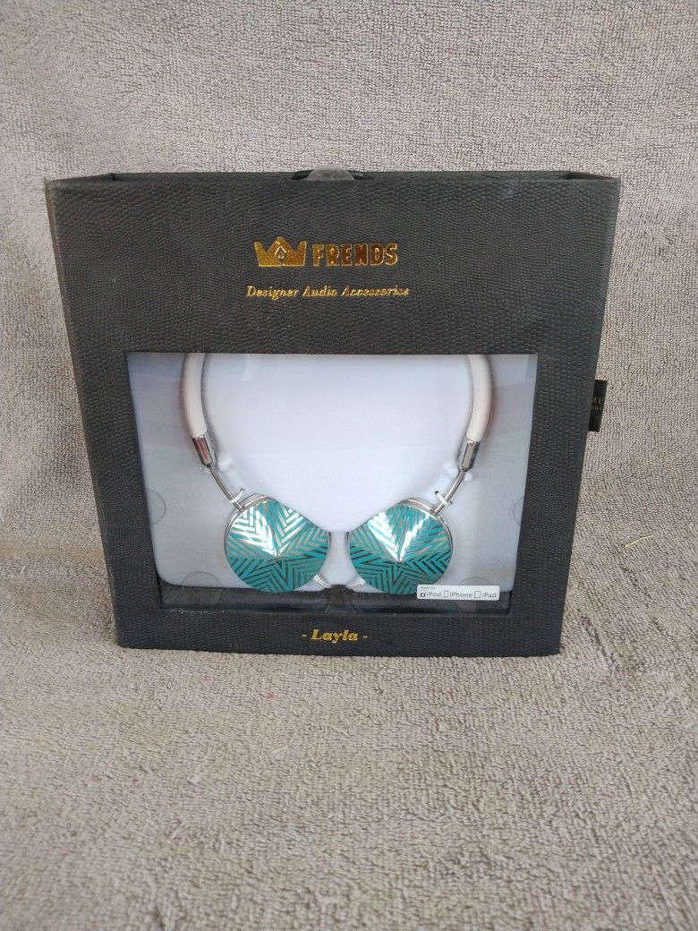 FRENDS Turquoise Layla Luxury Headphones - Brand New - Sleek and Stylish