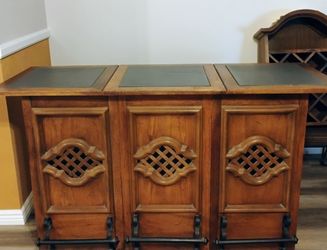 Vintage Bar Cabinet &  Wine Rack