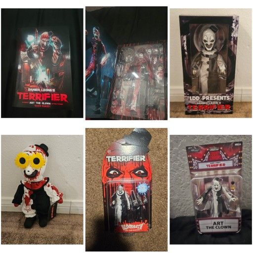 Terrifier Art The Clown Figures *Read Description Not $0*