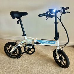 NEW! ELECTRIC BIKE WITH REMOVABLE BATTERY, FREE ACCESSORIES, AND CHARGER - EB5 PRO PLUS FOLDING EBIKE!