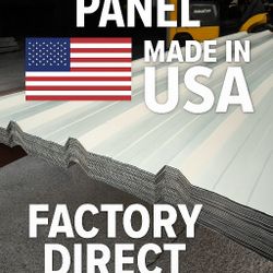 Lamina Made in USA 28ga Sheet Metal Panels – Custom Lengths – Carport / Shed / Fence – Factory Direct