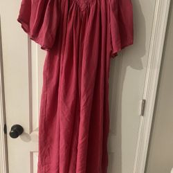 BOBBIE BROOKS HOT PINK HOUSE DRESS