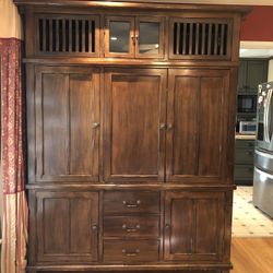 Wooden Media Cabinet