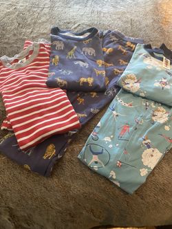 Mini Boden - 2 pairs PJs- size 11; J Crew- 1 pj, size 12