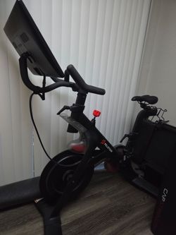Peloton Indoor Exercise Bike with Screen . LOOKING TO  TRADE FOR A WASHER AND DRYER.