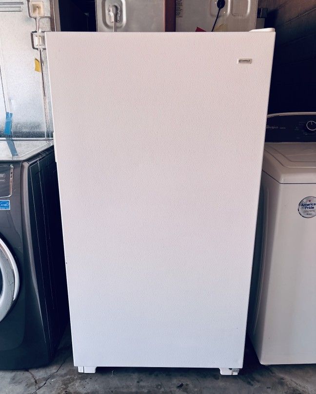 White Kenmore Standing Freezer