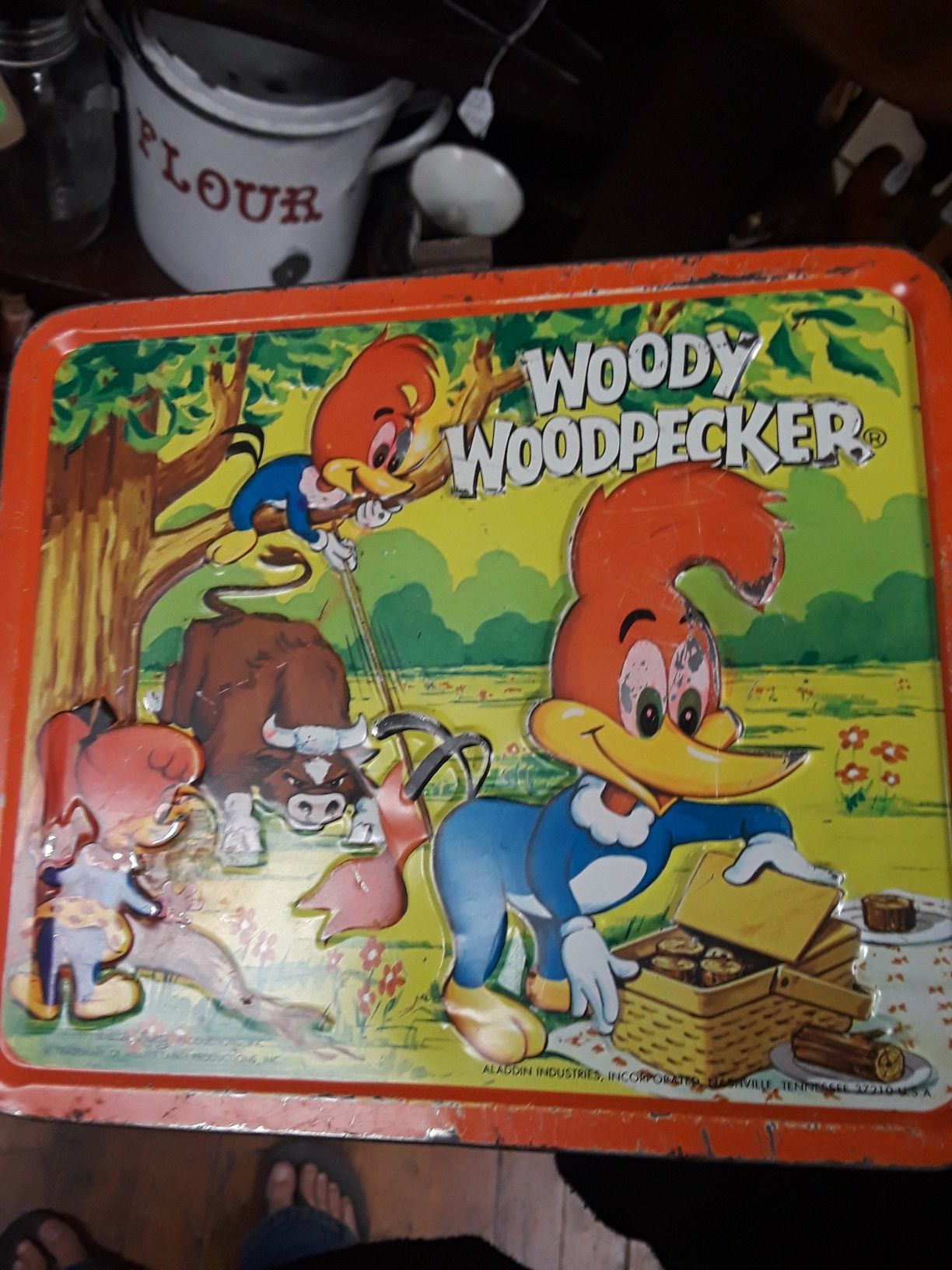 1972 Woody Woodpecker Metal lunch box