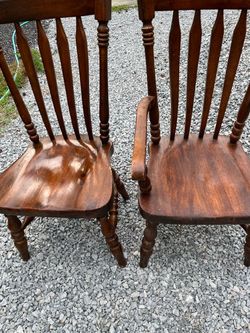 Wooden chairs