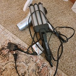 2 PIECE REVLON Hot Iron, Hair Styling Tools