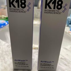 K18 Biomimetic HairScience Air wash Shampoo 2 Bottles NIB For Great Price. 