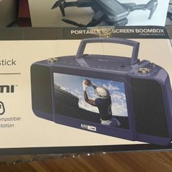 Altec Lansing10”TV Streaming and Bluetooth Boombox with DVD, CD & Radio