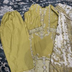 New 3 Piece Pakistani Dress Salwarkaneez Xl Lawn