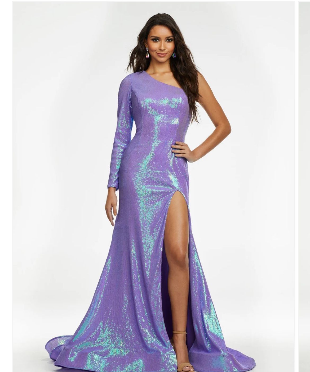 strapless open back dress Ashley Lauren 11538 - Illusion V-Neck Jersey Prom Gown 6 / Candy Pink