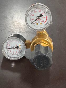 HARRIS Model 601 - Flowmeter FLOW GAUGE REGULATOR For Lincoln Electric Welder     B4)