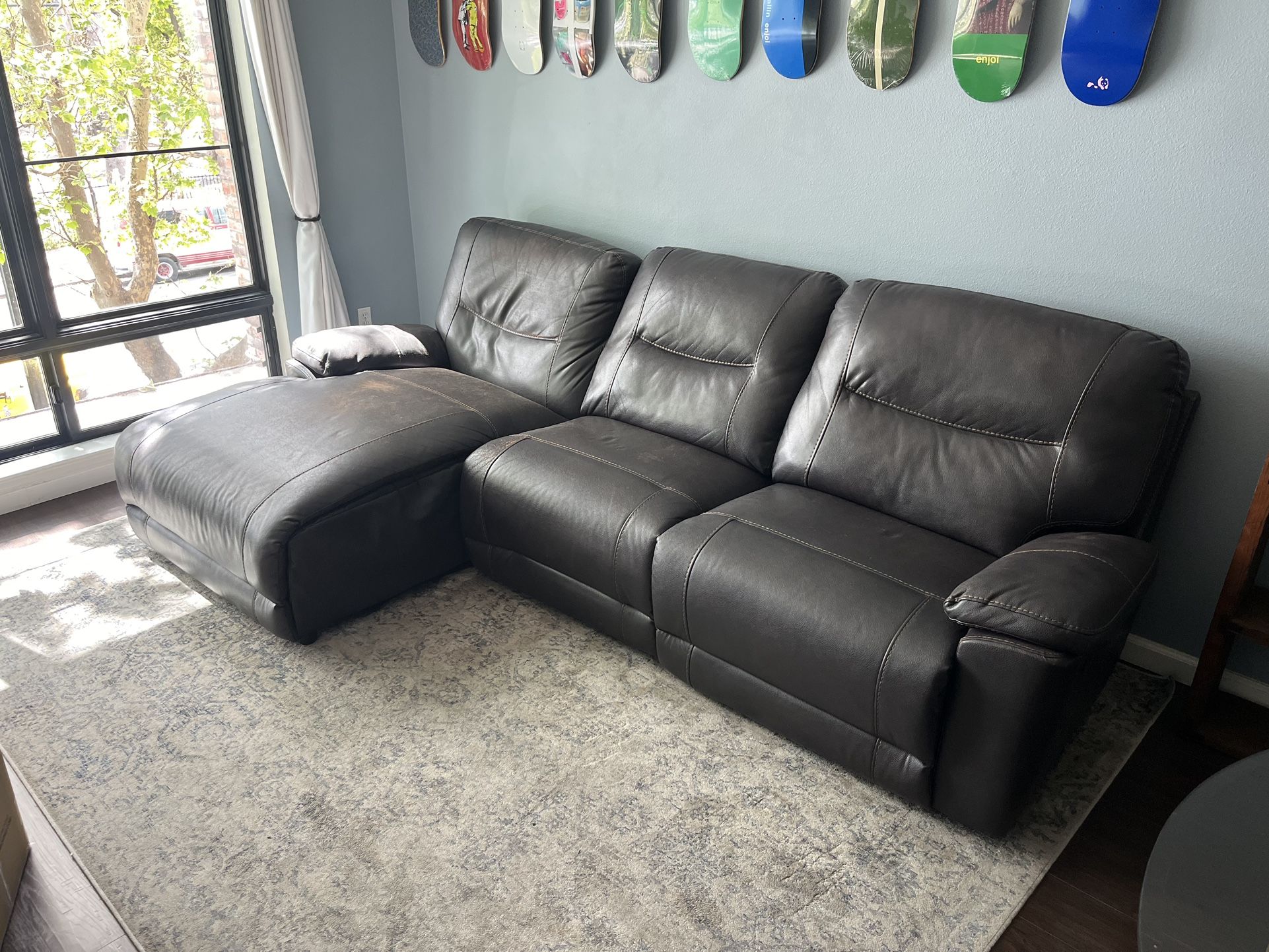 L Shape Recliner Couch 