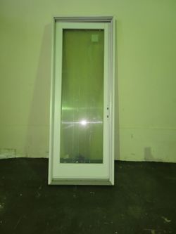 Full length door heavy solid wood built sturdy 96x30