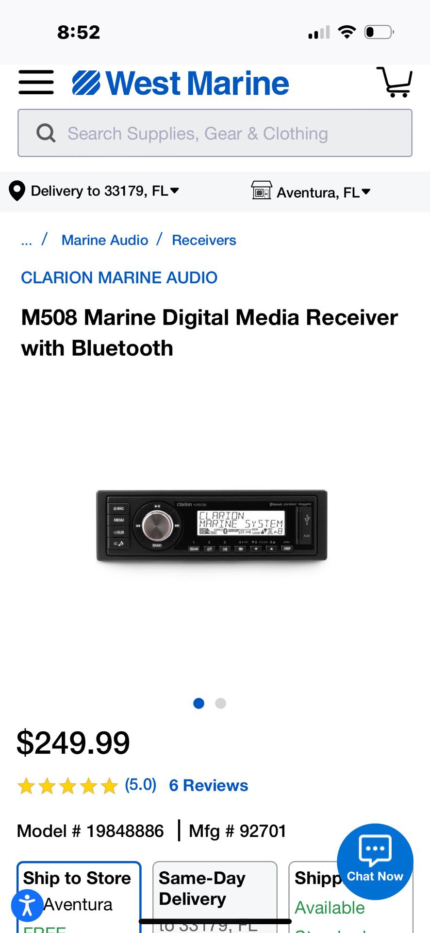 Clarion Marine Radio