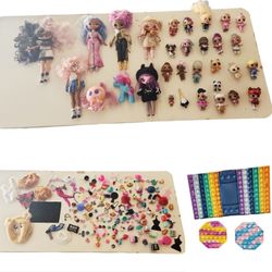 Huge Lot Lol Surprise Large and small dolls and accessories Bundle over 180 items girls Kids Toys in good Pre-owned condition with normal wear, some m