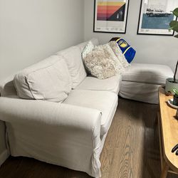 UPPLAND - Sofa with chaise, Hillared beige 