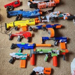 Lot Of Nerf Guns
