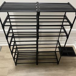 Black Shoe Rack 
