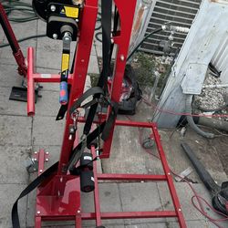 Jeep New Hoist And Red Jack With Stand $650.00