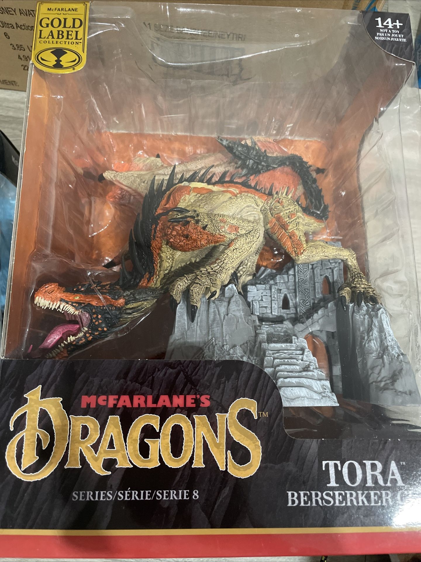 McFarlane Toys * BERSERKER CLAN MCFARLANE’S DRAGONS TORA SERIES 8 * GOLD LABEL