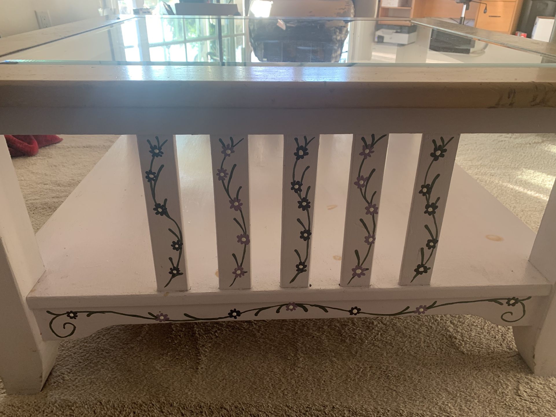 Wood & Glass Coffee Table