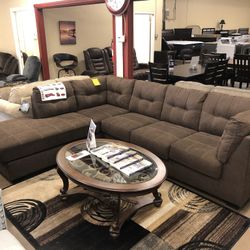 Brown Sectional 