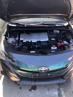 2017 toyota prius prime. Miles. 75420. Salvage.