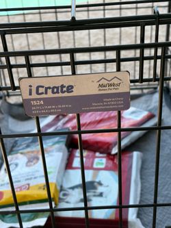 Pet cage and two pet fences 24 inches the other 30 inches tall