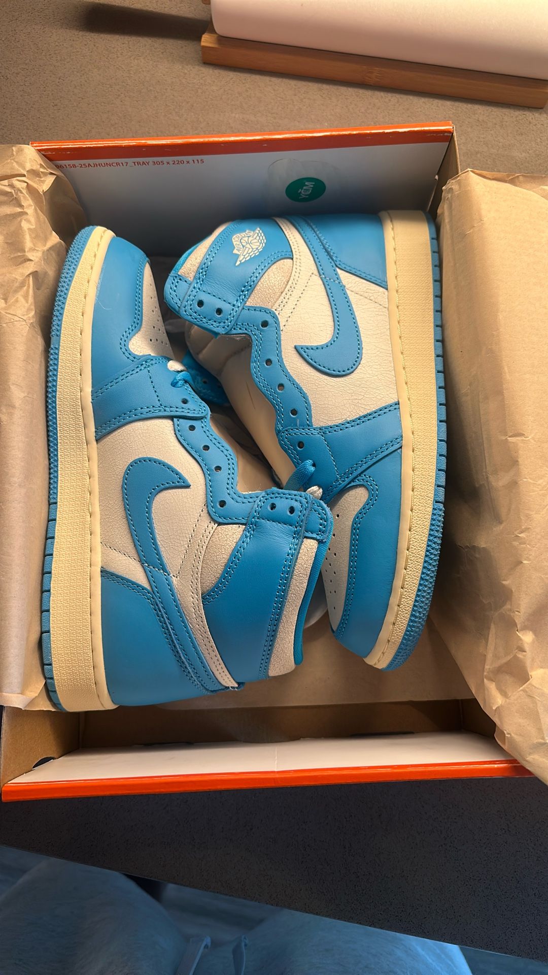 Jordan 1 Retro High OG UNC Reimagined(GS) 6.5y
