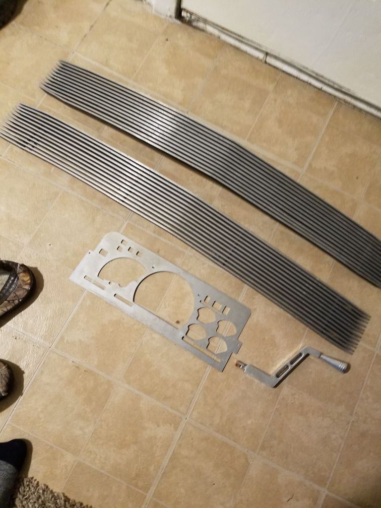 88-98 Chevy 1500 billet grill,instrument cluster, and shifter